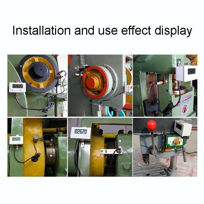 5 Display Electronic Digital Counter Industrial Magnetic Sensor Switch Punch Counter ,Spec: With ...