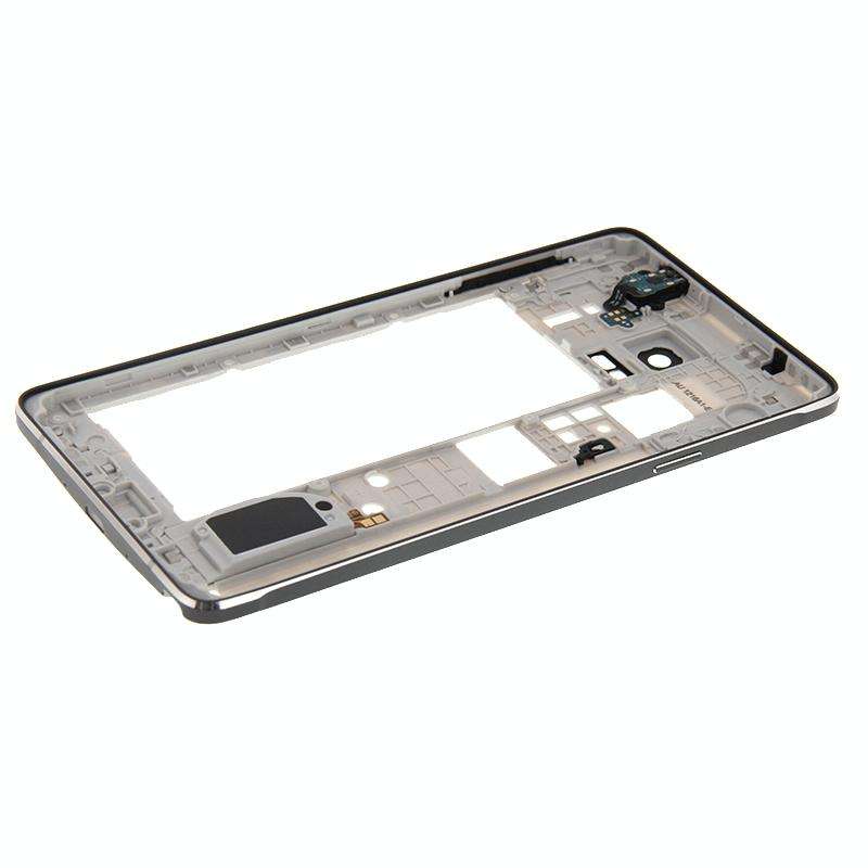 For Galaxy Note 4 / N910F Middle Frame Bezel Back Plate Housing Camera Lens Panel  (Black)