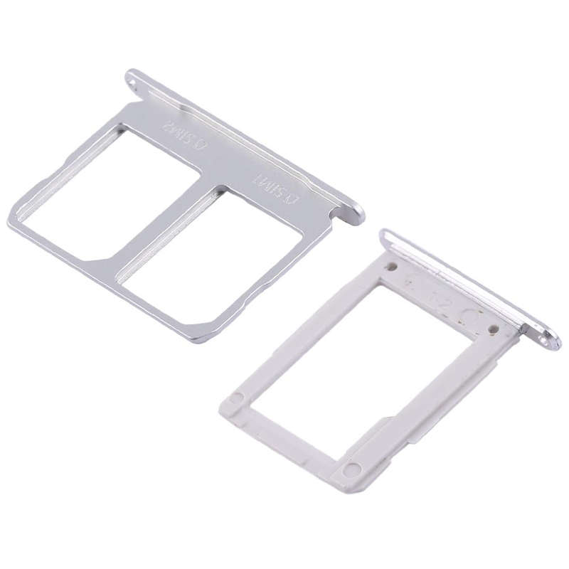 For Galaxy A9100 / A9 (2016) 2 SIM Card Tray + Micro SD Card Tray (White)
