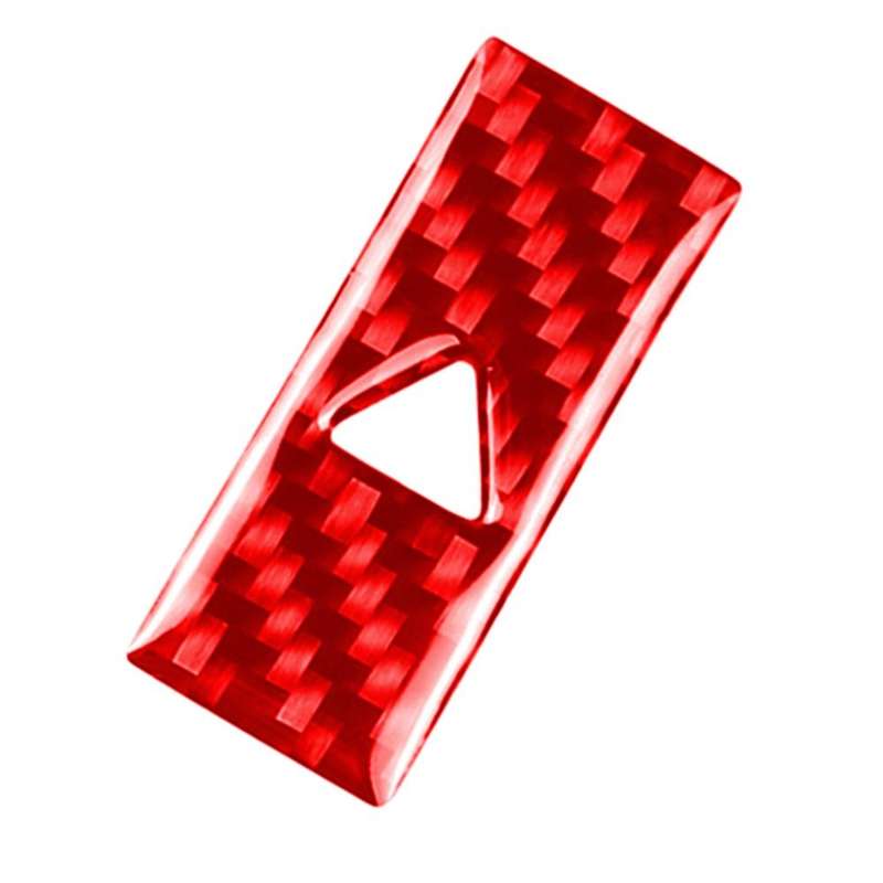 Car Carbon Fiber Warning Light Decorative Sticker for Mazda CX-5 2017-2018, Left and Right Drive ...