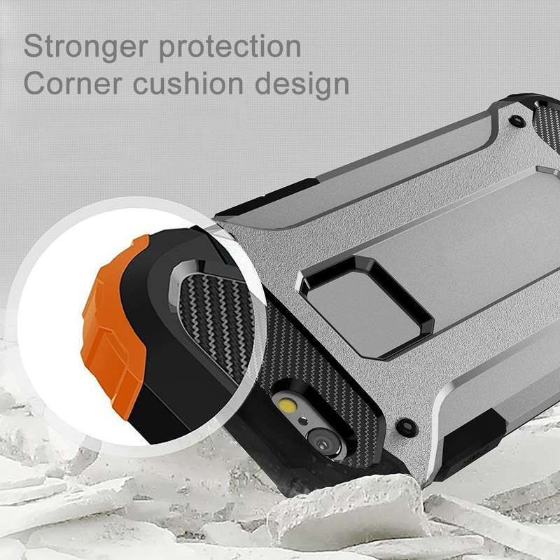 For iPhone 6 & 6s Tough Armor TPU + PC Combination Case(Grey)