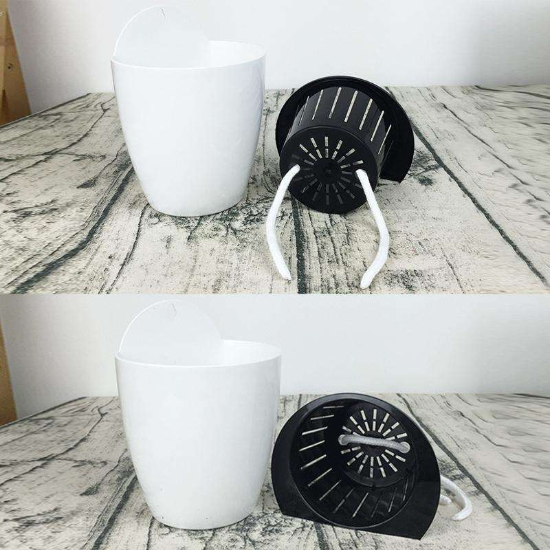 Self-Watering Planter Grow Plants Lazy Flower Pots Wall-hanging Round Resin Plastic Flower Pots, ...