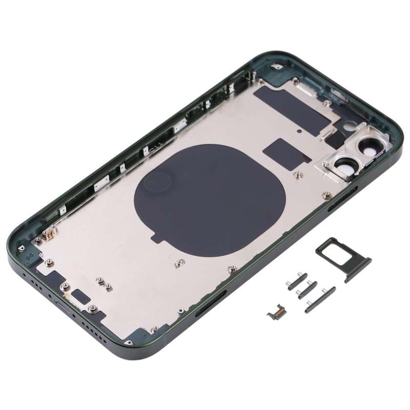 Frosted Frame Back Housing Cover with Appearance Imitation of iP13 Pro for iPhone 11(Green)