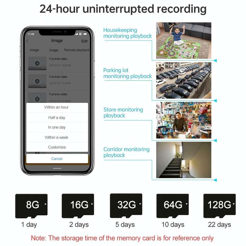 D3 HD 4K Dual Lens Wifi Camera Mobile Phone Wireless Remote Two Way Intercourse Monitoring Camera