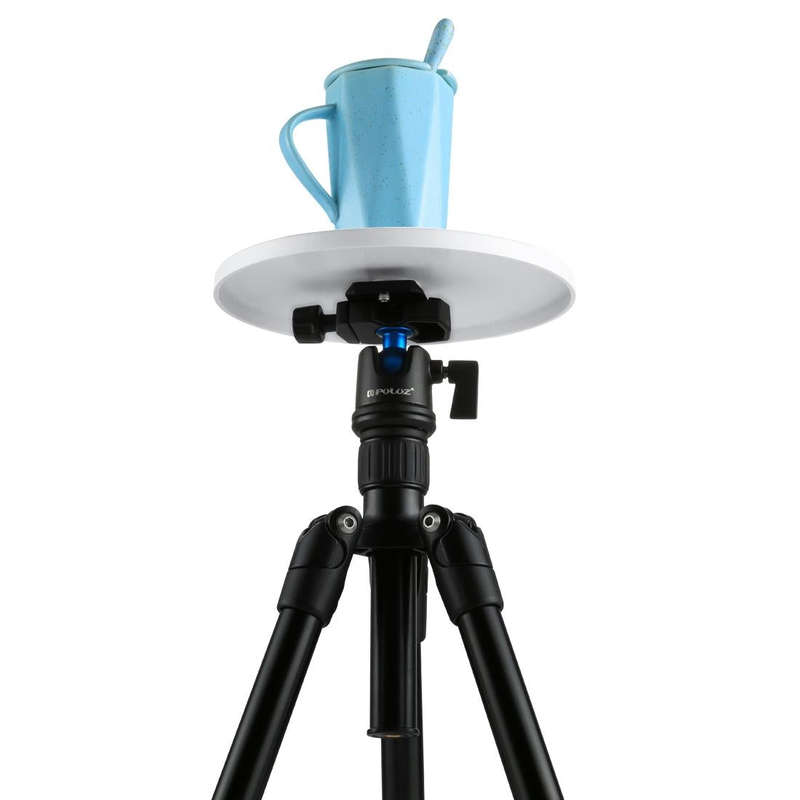 PULUZ Electronic 360 Degree Rotation Panoramic Tripod Head + Round Tray with Control Remote for S...