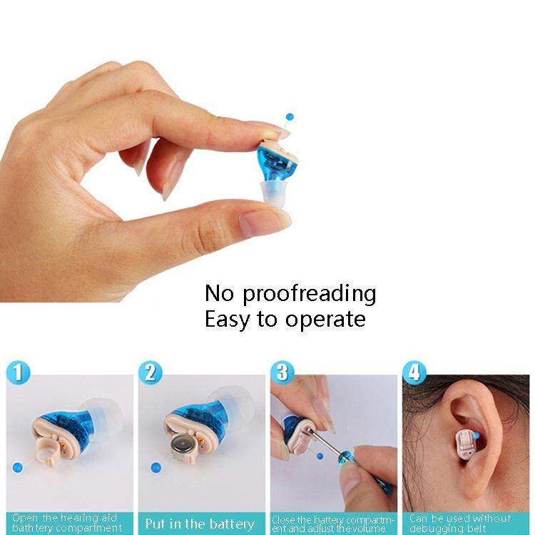 ZDC-901A Hearing Aid Sound Amplifier Digital Smart Denoising Hearing Aid(Red)