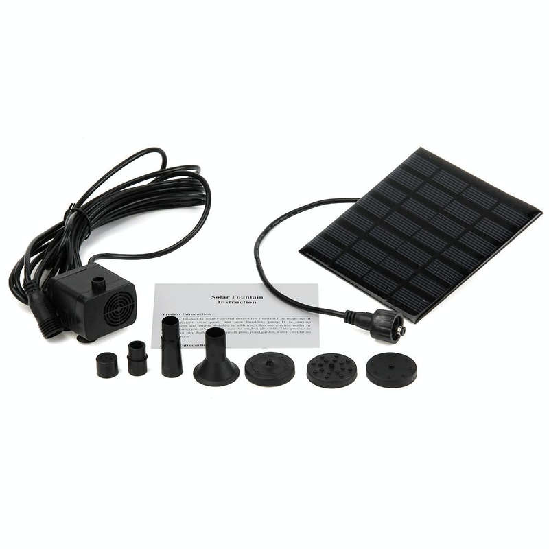 Squared Solar-powered Water Fountain Pump
