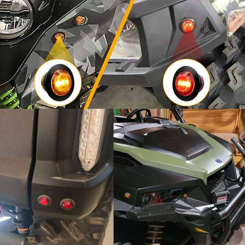 For UTV / ATU Car Turn Signal Light Toggle Switch Turn Signal Kit, Style:Vertical Green Turn Switch