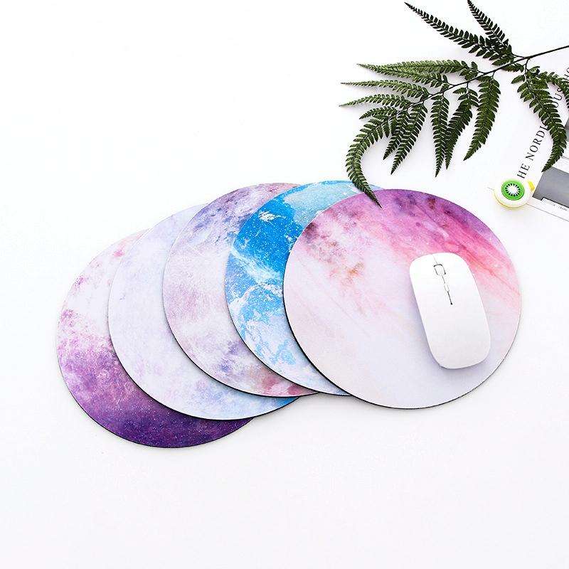 5 PCS Round Rubber Planet Mouse Pad(Mars)