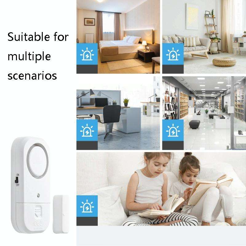 N911S Home Door Window Induction Alarm Household Door Magnetic Wireless Anti-Theft Alarm(Host + M...