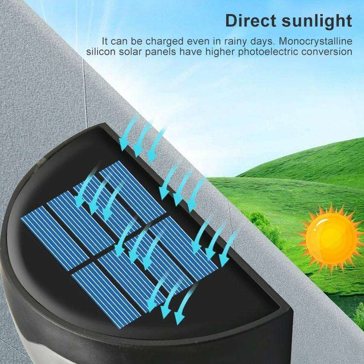 6 LED Outdoor Solar Water Drop Fence Light(White Light)