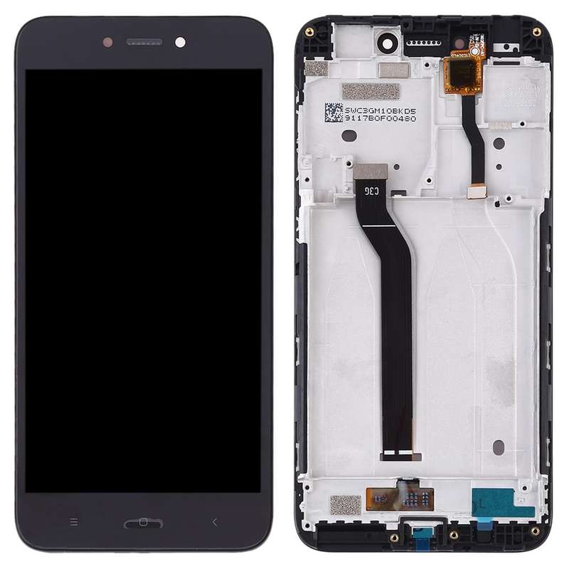 TFT LCD Screen for Xiaomi Redmi Go Digitizer Full Assembly with Frame(Black)