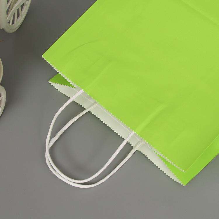 10 PCS Elegant Kraft Paper Bag With Handles for Wedding/Birthday Party/Jewelry/Clothes, Size:12x1...