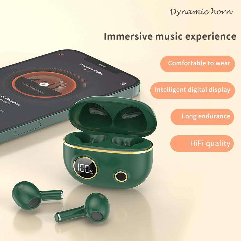 PRO100 TWS Bluetooth 5.2 Noise Canceling Waterproof Earphones 9D Stereo Sports Headphone with Cha...