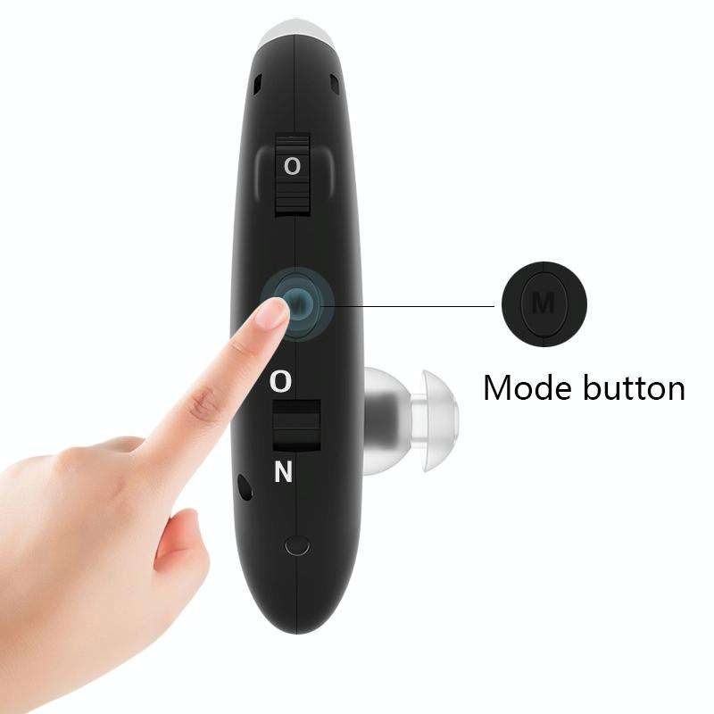 GM-105 Elderly Hearing Aid Sound Amplifier Intelligent Noise Reduction Sound Collector, Style: US...