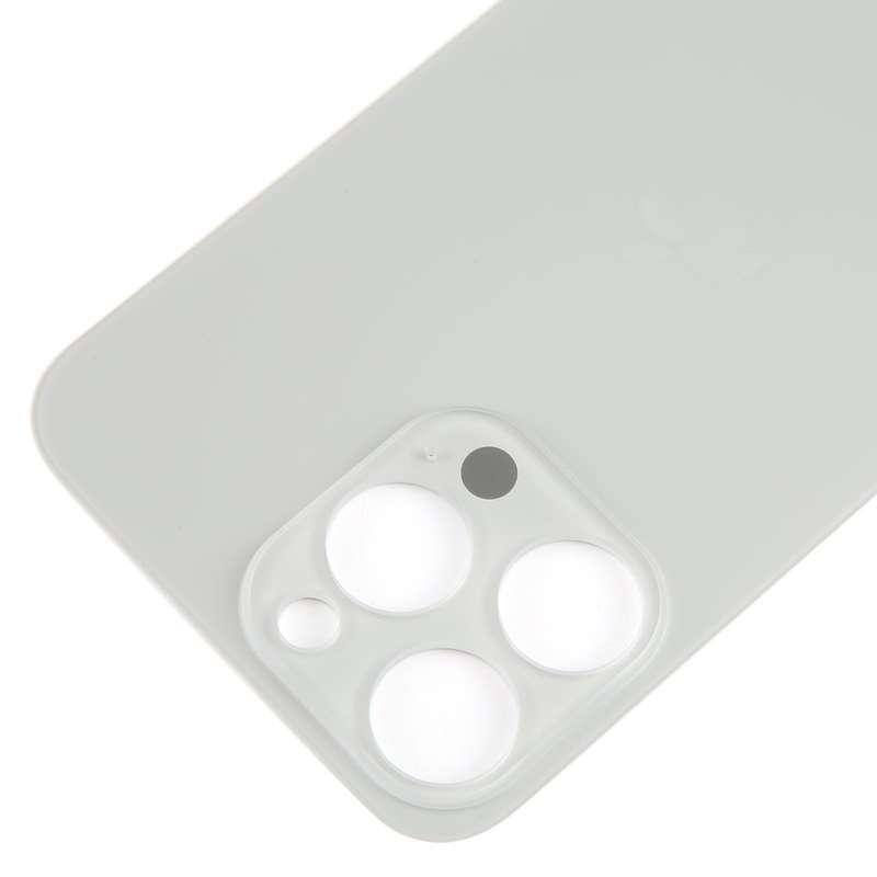 For iPhone 15 Pro Max Glass Battery Back Cover(Titanium)