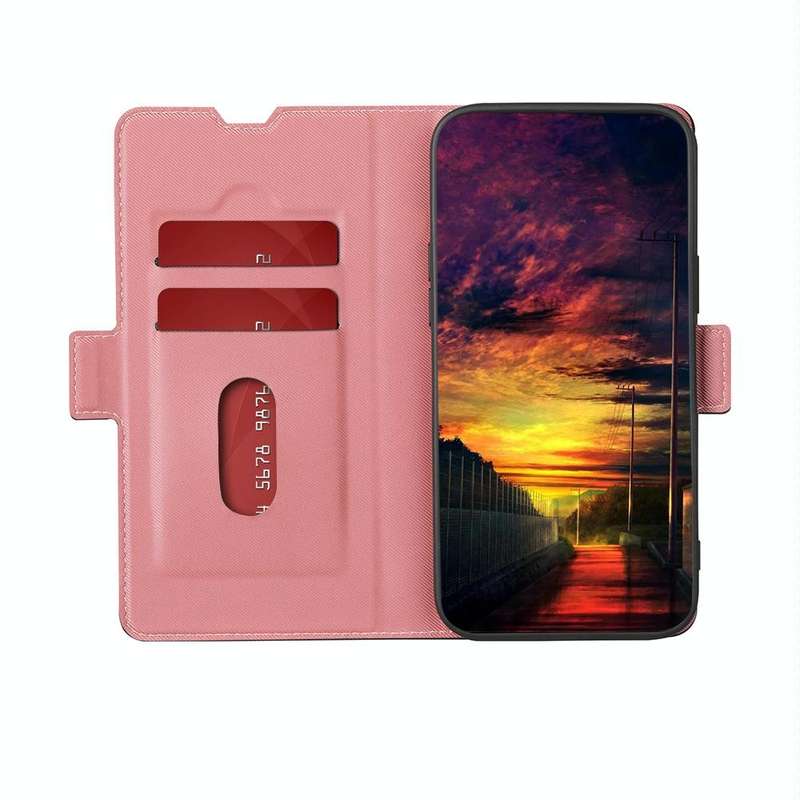 For vivo Y35 4G / Y22 / Y22s Twill Texture Side Button Leather Phone Case(Pink)