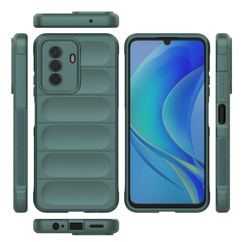 For Huawei Enjoy 50 4G / Nova Y70 Magic Shield TPU + Flannel Phone Case(Wine Red)