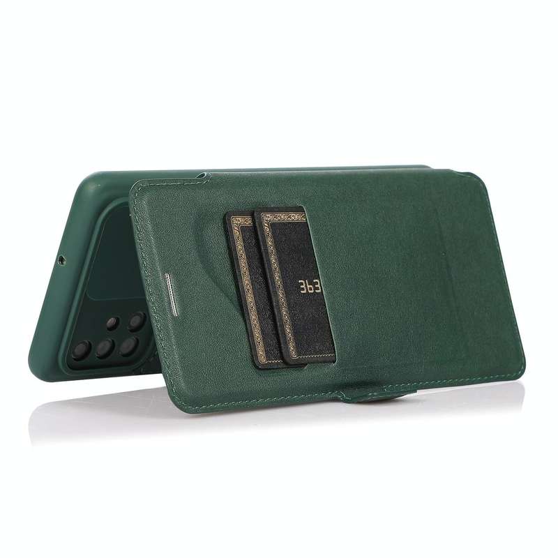 For Samsung Galaxy A71 Push Window Double Buckle PU + Silicone Horizontal Flip Leather Case with ...