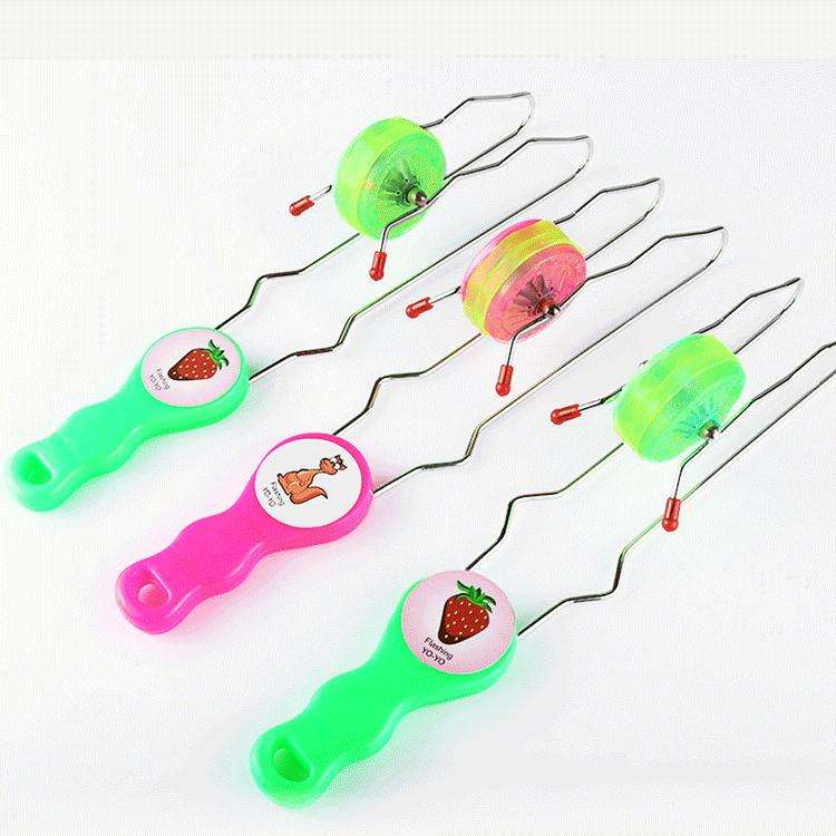 3 PCS Creative Colorful Flash Light Orbit Yoyo Ball, Random Color Delivery