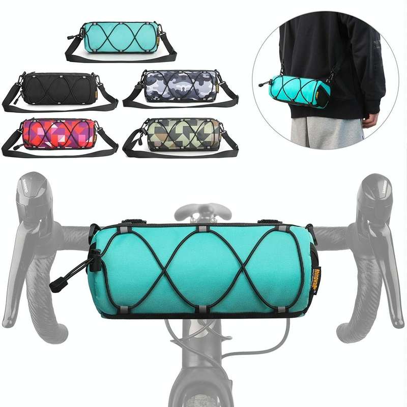 Rhinowalk RK9103 2.4L Outdoor Sports Cycling Front Bag Bicycle Waterproof Handlebar Bag(Full Black)