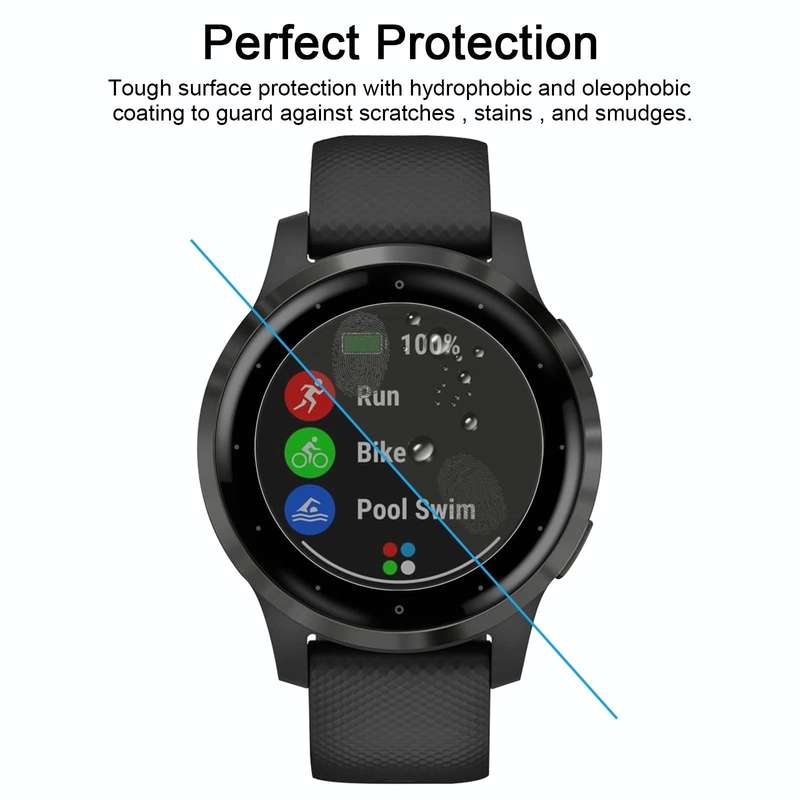 For Garmin Vivoactive 4S 0.26mm 2.5D 9H Watch Tempered Glass Film Screen Protector