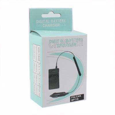 Digital Camera Battery Car Charger for Canon BP718 / BP727(Black)