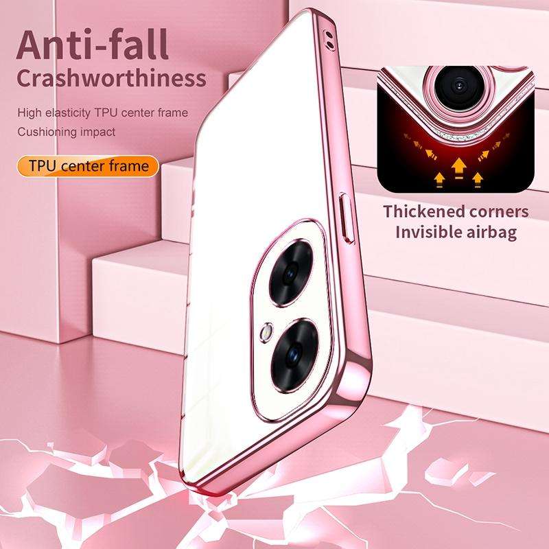 For Huawei Maimang 20 / nova 11i Transparent Plating Fine Hole Phone Case(Pink)