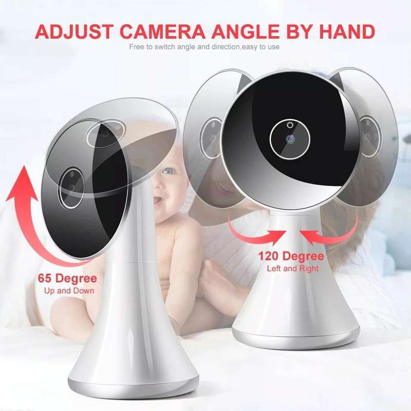VB606 Smart Watch Style Baby Monitor Portable 2.4Ghz Wireless Video Baby Cry Alarm Mic Camera(EU ...