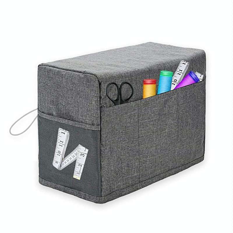 Household Sewing Dust Cover Sewing Tool Storage Bag(Grey)