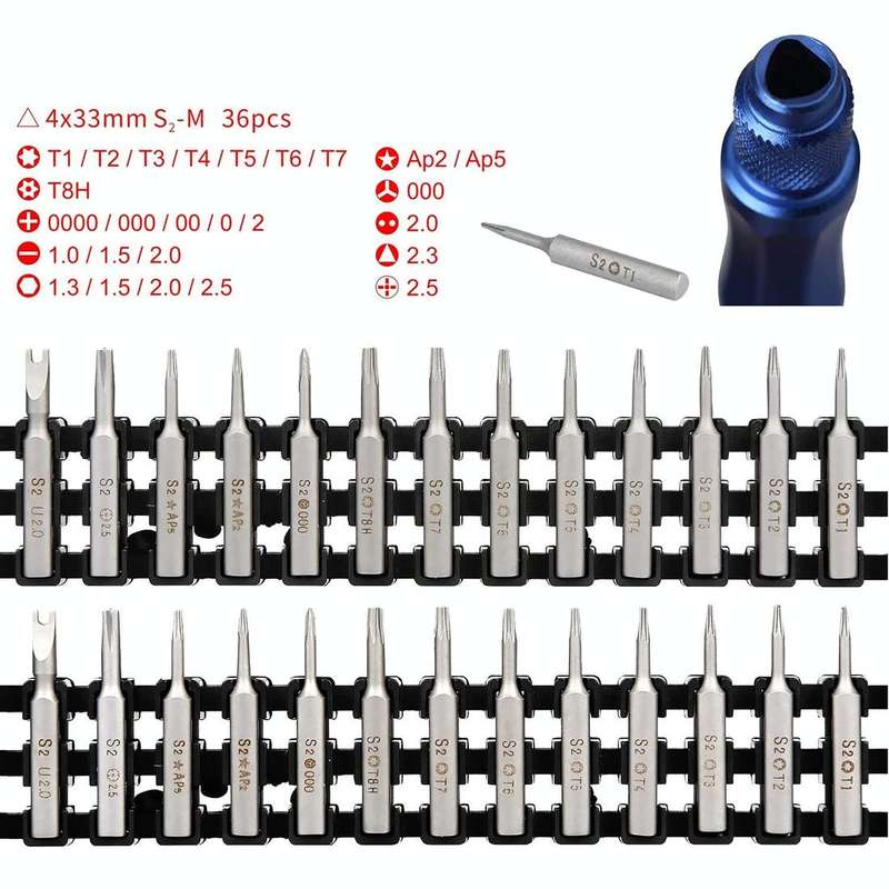 Kaisi K-1936 36 in 1 Precision Screwdriver Set Electronic Repair Tool Kit