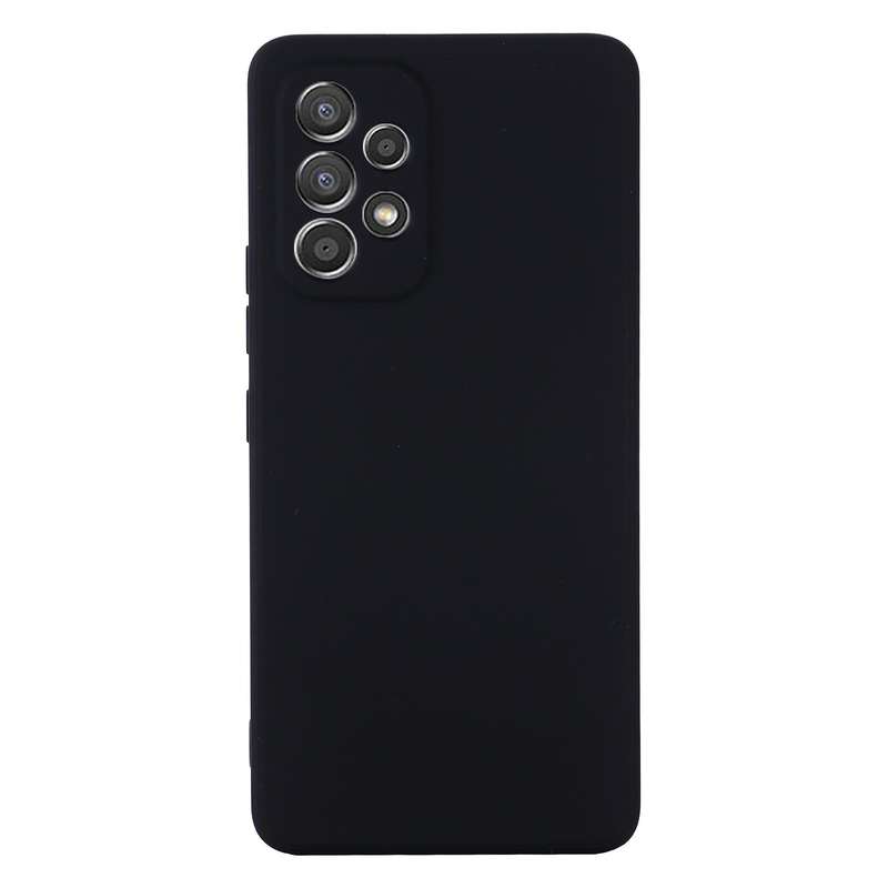 For Samsung Galaxy A33 5G Color Liquid Silicone Phone Case(Black)