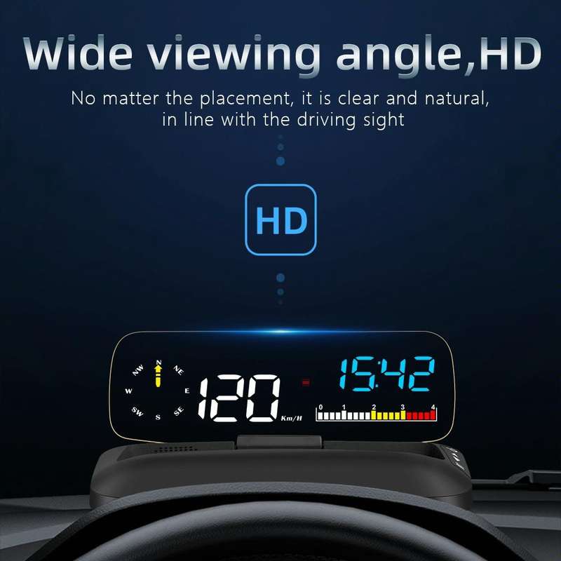 C5 OBD2 + GPS Mode Car HUD Head-up Display Water Temperature / Vehicle Speed / Voltage