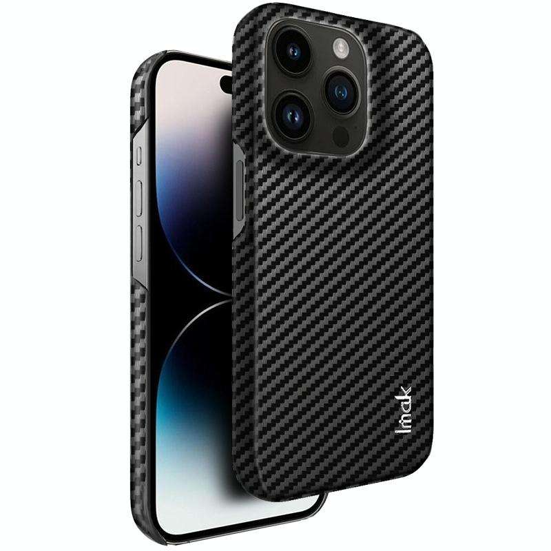 For iPhone 14 Pro Max IMAK Ruiyi Series Carbon Fiber PU + PC Phone Case