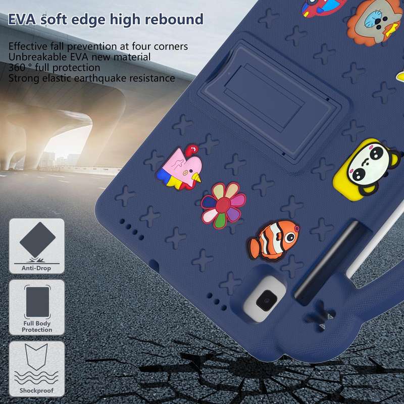 For Samsung Galaxy Tab S6 Lite 10.4 2020/2022 Handle Kickstand Children EVA Shockproof Tablet Cas...