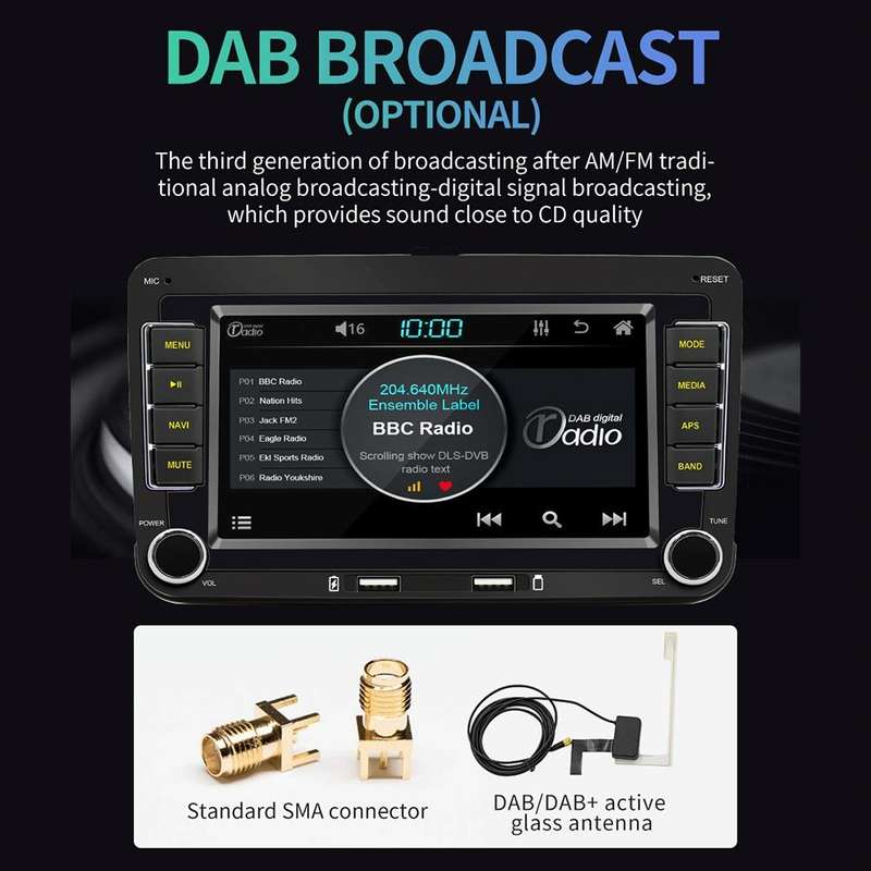 S9070 For Volkswagen 7 inch Portable Car MP5 Player Support CarPlay / Android Auto, Specification...