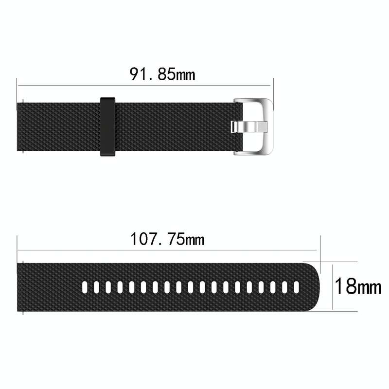 For Garmin Vivomove 3S 18mm Diamond Textured Silicone Watch Band(Sky Blue)
