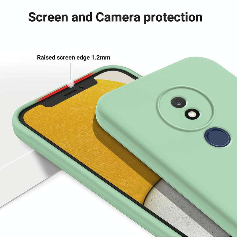 For Nokia C21 Pure Color Liquid Silicone Shockproof Phone Case(Green)