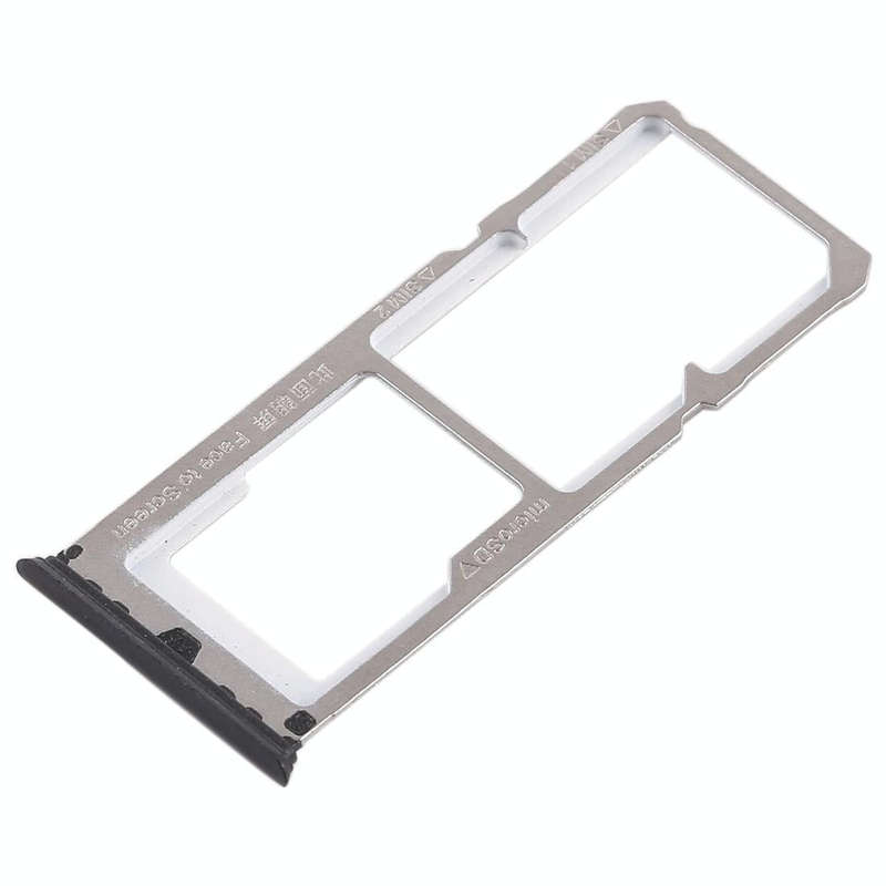 For OPPO A77 2 x SIM Card Tray + Micro SD Card Tray (Black)