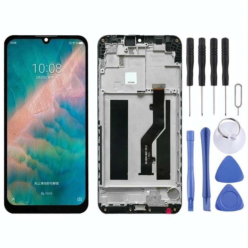 OEM LCD Screen for ZTE Blade V10 Vita  Digitizer Full Assembly with FrameBlack)