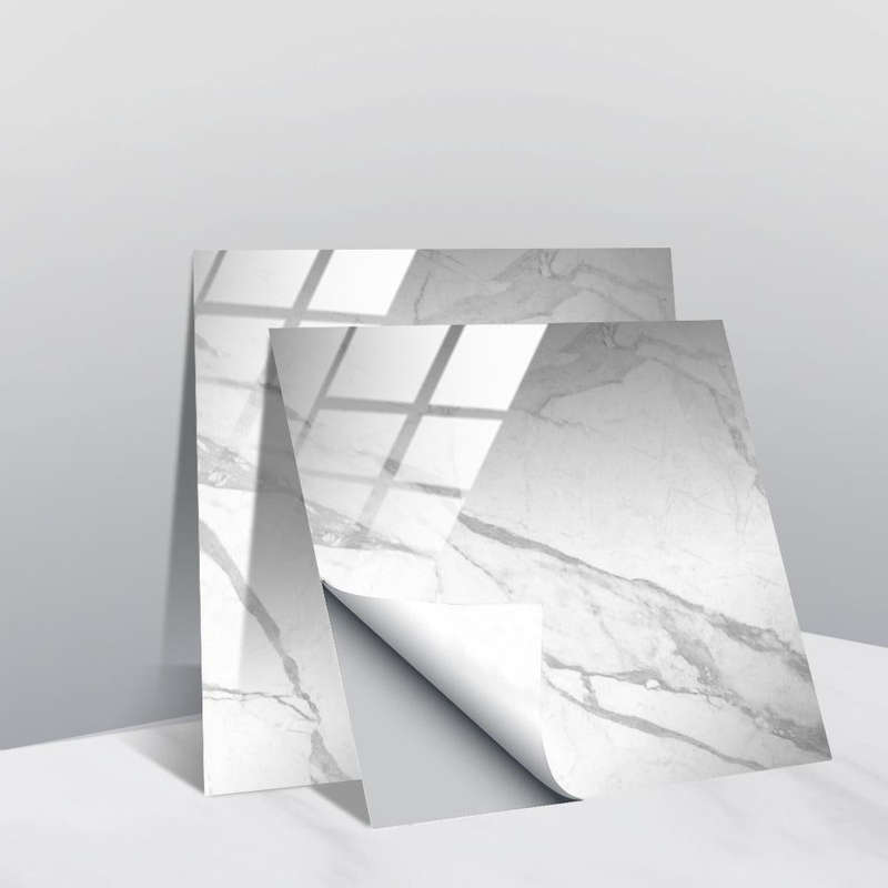 20 PCS 10cm PVC Crystal Covered Film Geometric Pattern Tile Wall Sticker(TS226)