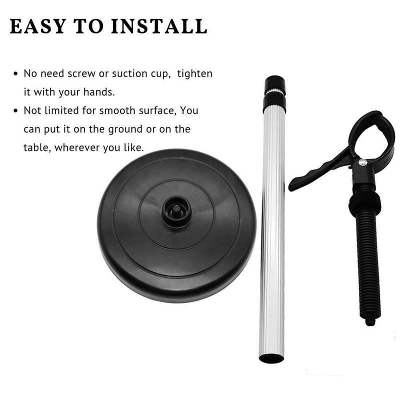 Stainless Steel Hair Dryer Storage Bracket Lazy Hair Dryer Hairdressing Bracket(Landing Models)