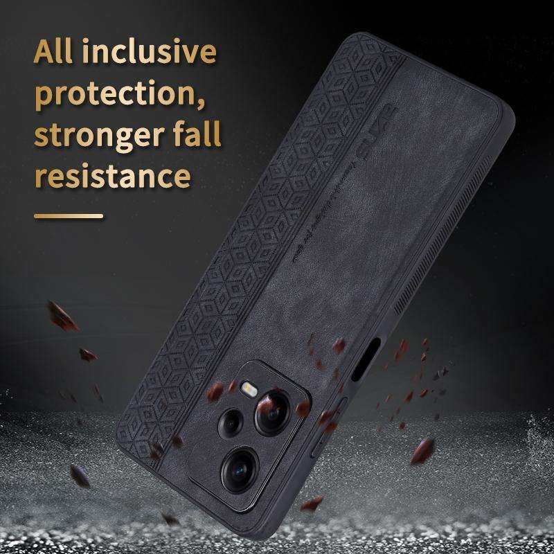For Xiaomi Redmi Note 12 Pro 5G AZNS 3D Embossed Skin Feel Phone Case(Black)