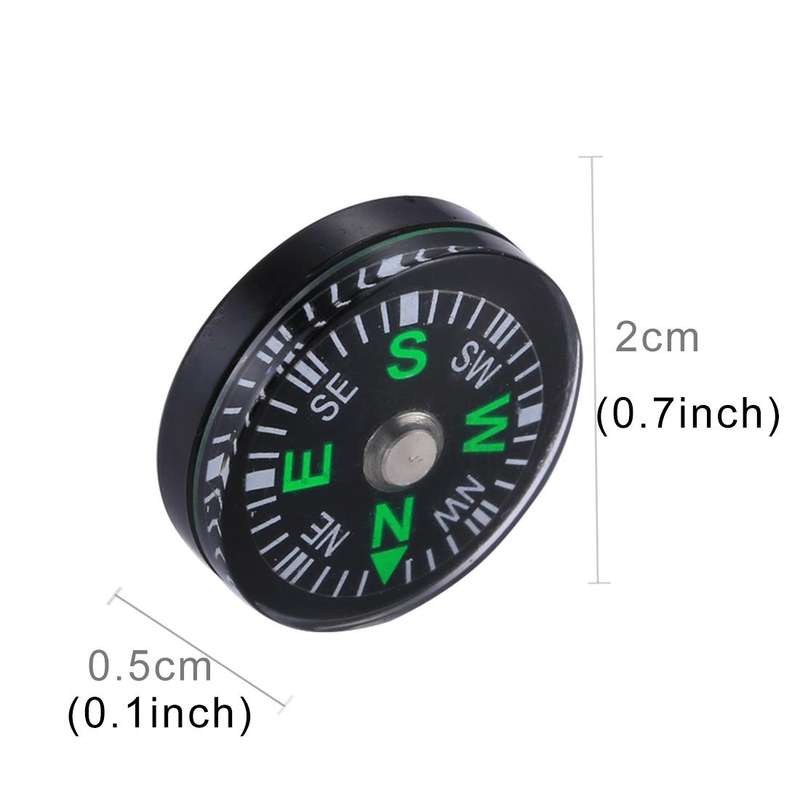 20 PCS 20mm Outdoor Sports Camping Hiking Pointer Guider Plastic Compass Hiker Navigation, Random...