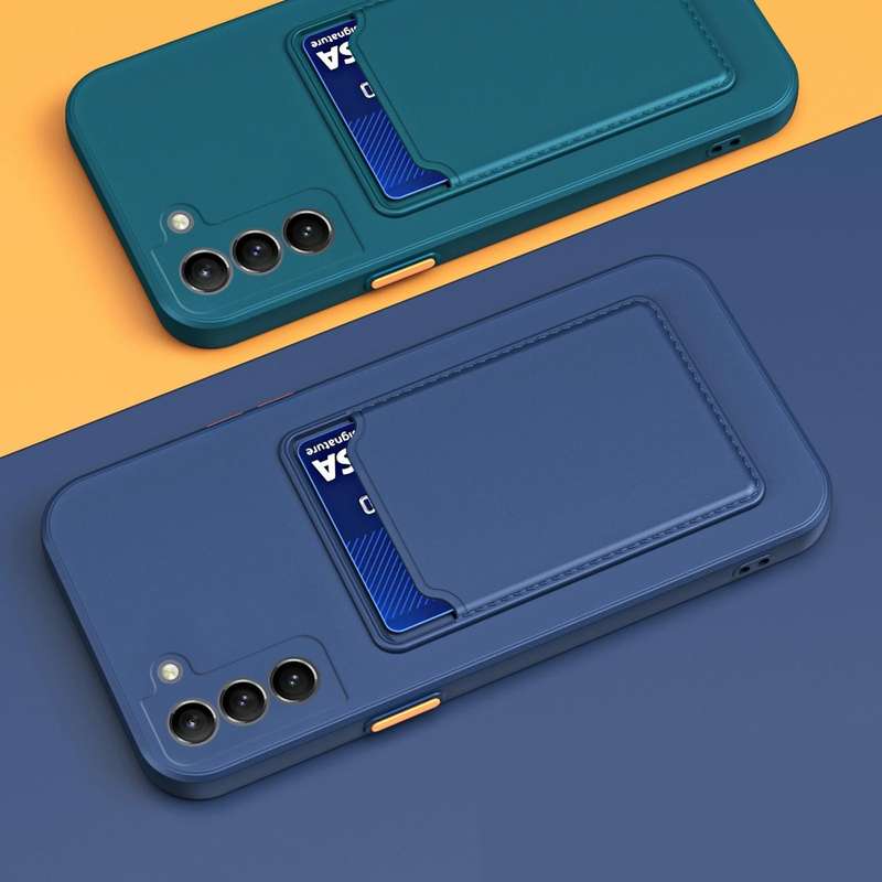 For Samsung Galaxy A34 5G Skin Feel Card TPU Contrast Color Button Phone Case(Purple)