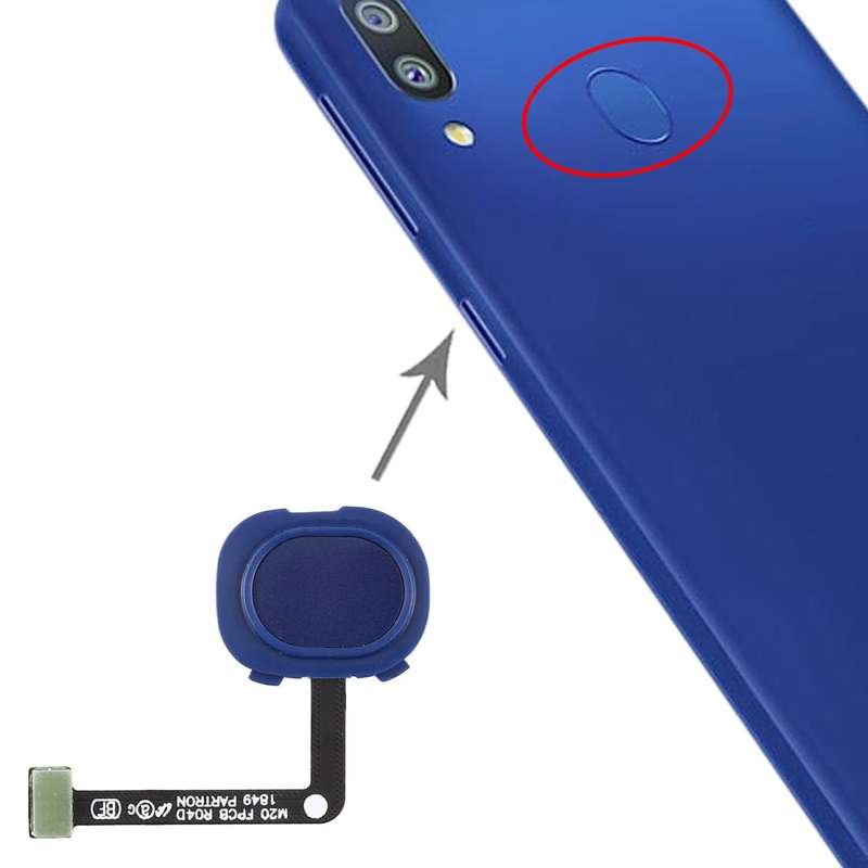 For Galaxy M20 Fingerprint Sensor Flex Cable(Blue)