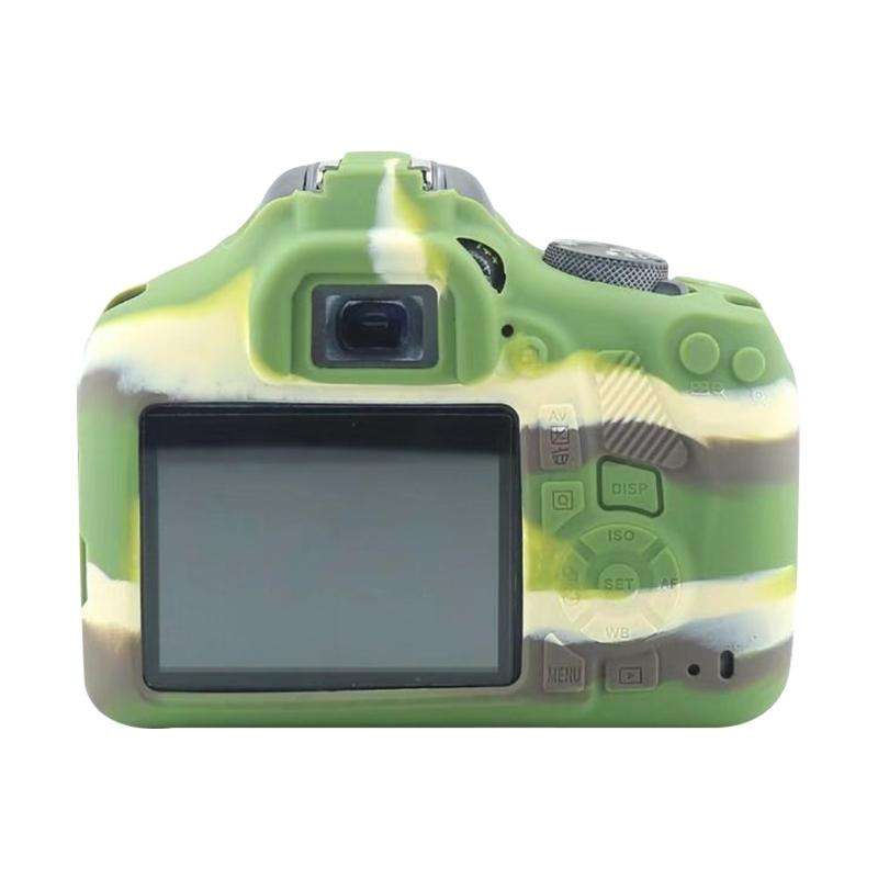Soft Silicone Protective Case for Canon EOS 2000D (Camouflage)
