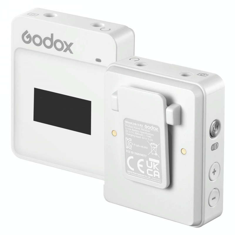 Godox MoveLink II M2 Wireless Lavalier Microphone System with 2 Transmitters and 1 Receiver for D...