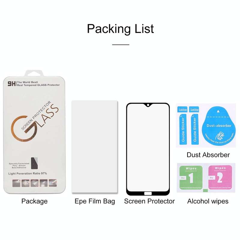 For Xiaomi Redmi 8 / Redmi 8a / Redmi 8a Pro / Redmi 8a Dual Full Glue Full Screen Tempered Glass...