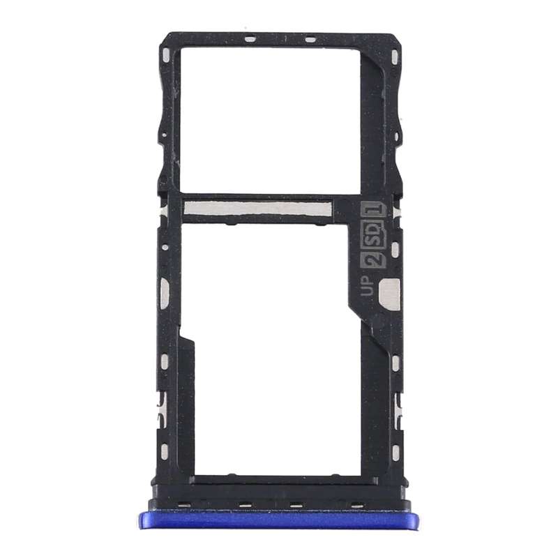 SIM Card Tray + SIM Card Tray / Micro SD Card Tray for Motorola Moto G9 Play/Moto G9 (India) (Blue)